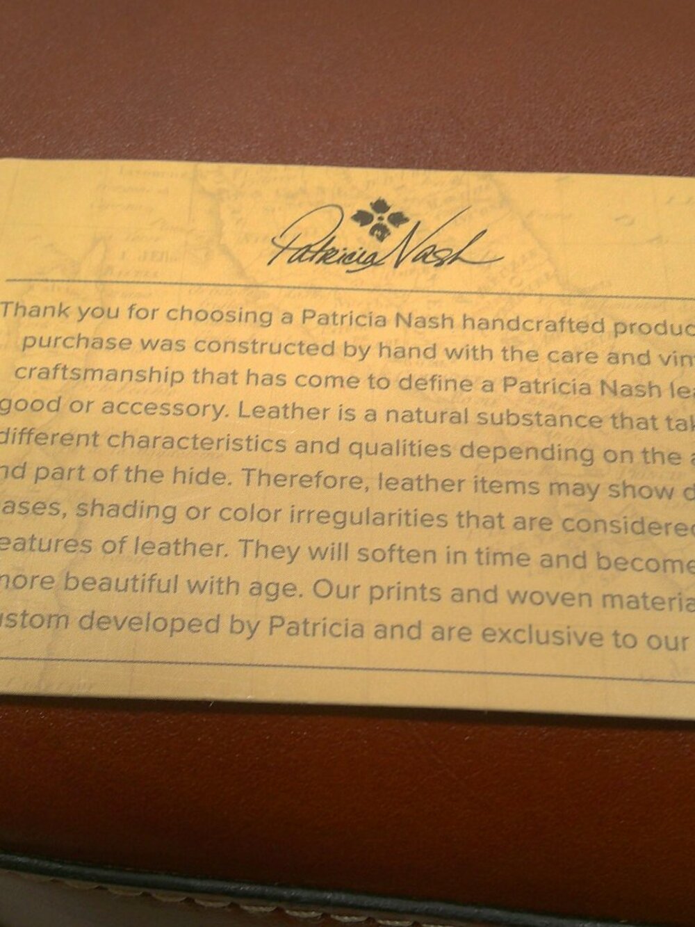 Patricia Nash Zancona Heritage Western Cognac Leather Tote Bag Purse Pocketbook - Picture 10 of 14